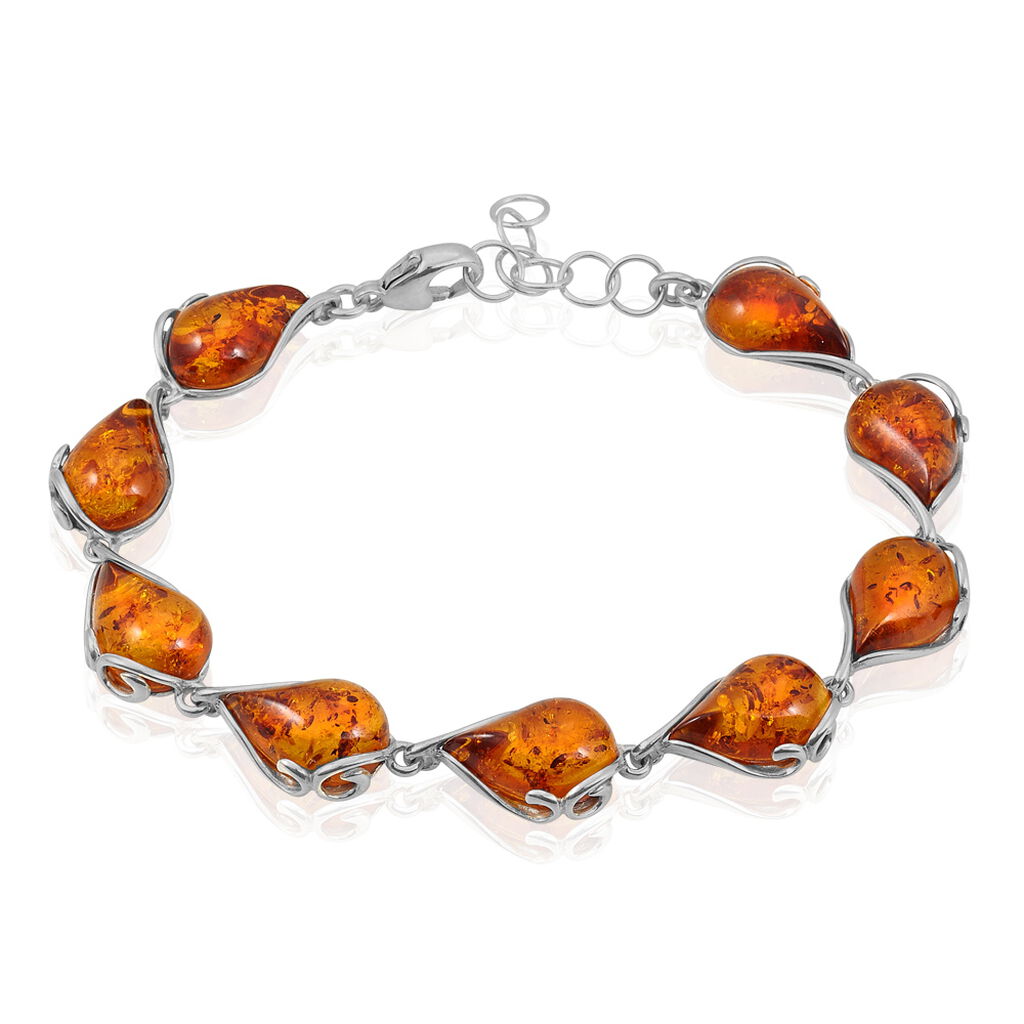 Bracelet Argent Blanc Lucreciaae Ambre - Bracelets Femme | Histoire d’Or