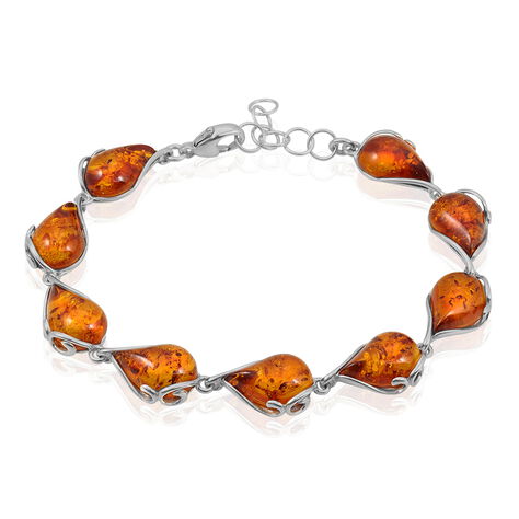 Bracelet Argent Blanc Lucreciaae Ambre - Bracelets Femme | Histoire d’Or
