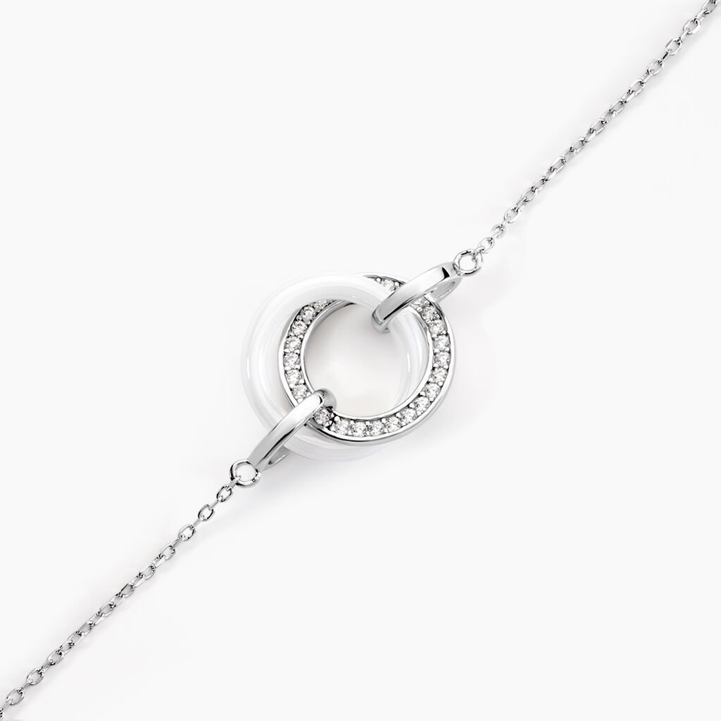 Bracelet Peer Argent Blanc Oxyde De Zirconium - Bracelets Femme | Histoire d&rsquo;Or