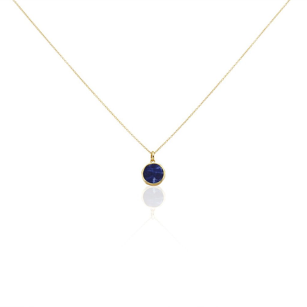 Collier Plaqué Or Neassa Sodalite - Colliers Femme | Histoire d’Or
