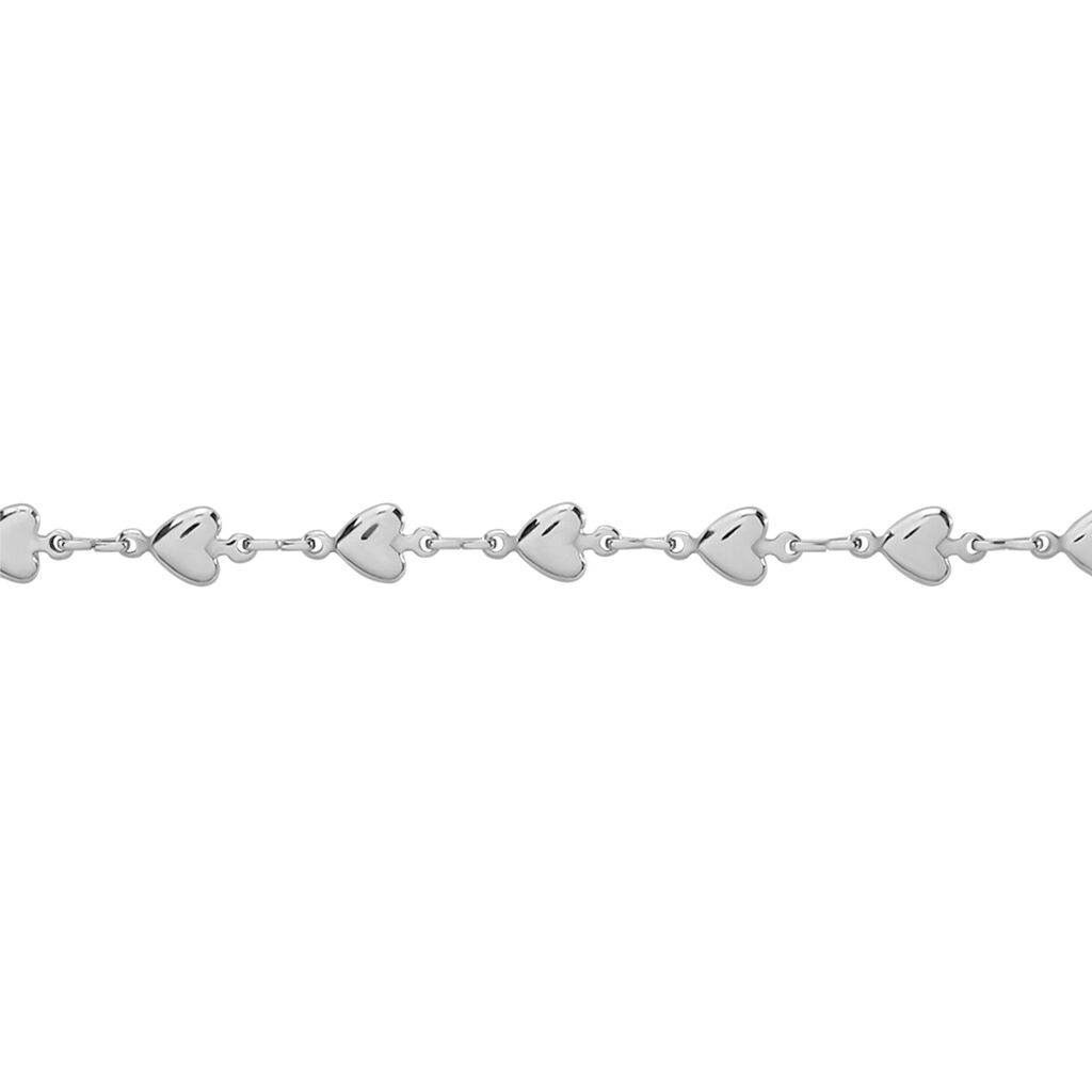 Bracelet Mityia Acier Blanc - Bracelets Coeur Femme | Histoire d’Or