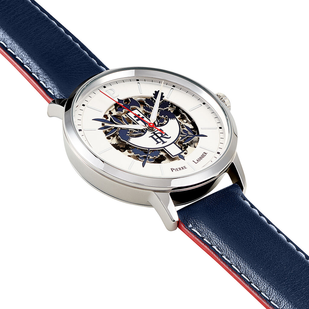 Montre Pierre Lannier Elysee Argenté - Montres Homme | Histoire d’Or