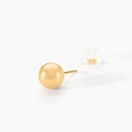 Boucles D'oreilles Puces Fidelia Boule Or Jaune - Clous d'oreilles Femme | Histoire d&rsquo;Or