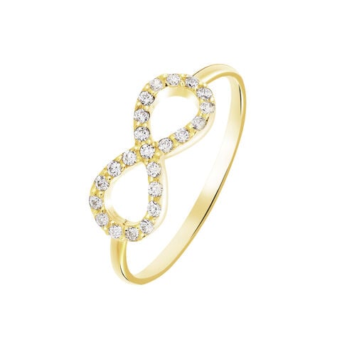 Bague Klothilda Or Jaune Oxyde De Zirconium - Bagues avec pierre Femme | Histoire d&rsquo;Or