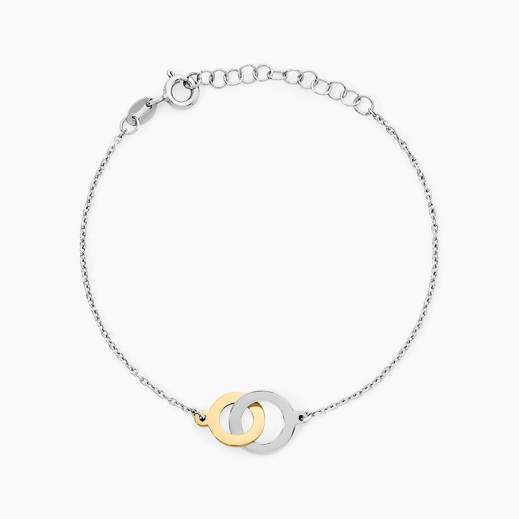 Bracelet Fethi Argent Bicolore - Bracelets Femme | Histoire d&rsquo;Or