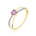 Bague Rory Or Jaune Amethyste - Bagues solitaires Femme | Histoire d’Or