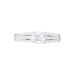 Bague Solitaire Maelline Argent Blanc Oxyde De Zirconium