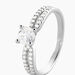 Bague Solitaire Solitea Argent Blanc Oxyde De Zirconium - Bagues solitaires Femme | Histoire d’Or