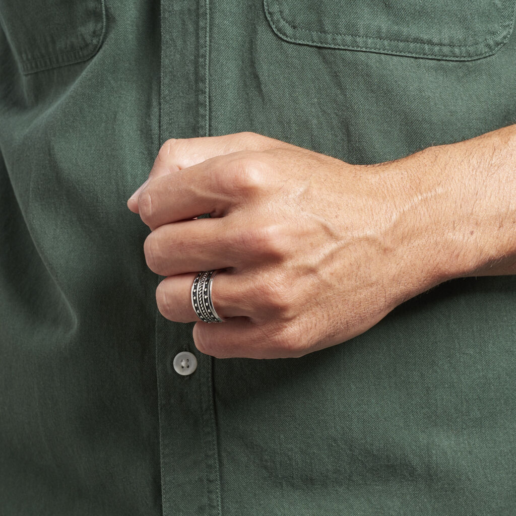 Bague Alban Argent Blanc - Bagues Homme | Histoire d’Or