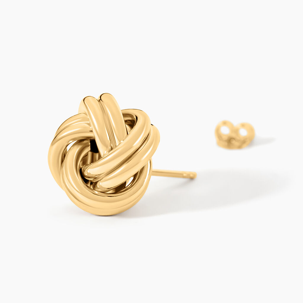 Boucles D'Oreilles Puces Gawain Or Jaune - Clous d'oreilles Femme | Histoire d&rsquo;Or