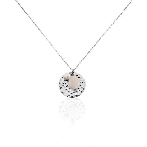 Collier Arcelia Argent Blanc Quartz Perle De Culture - Colliers Femme | Histoire d&rsquo;Or