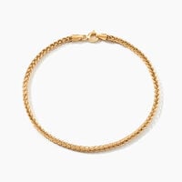 Bracelet Jany Maille Palmier Or Jaune