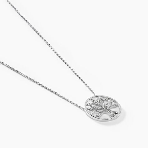 Collier Norina Or Blanc Diamant - Colliers Femme | Histoire d’Or