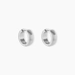 Cr&eacute;oles Sumiko Acier Blanc - Boucles d'oreilles cr&eacute;oles Homme | Histoire d&rsquo;Or