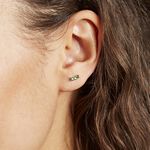 Boucles D'oreilles Puces Plaqu&eacute; Or Jaune Alodia Spnielles - Boucles d'oreilles fantaisie Femme | Histoire d&rsquo;Or