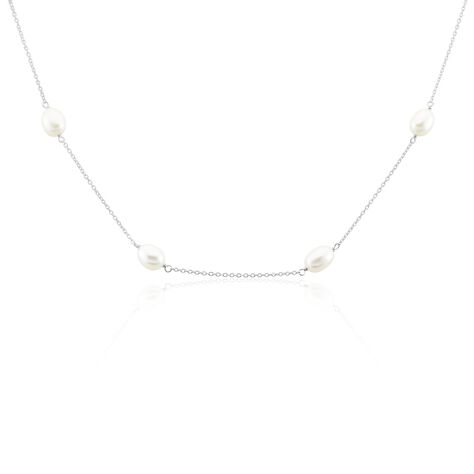 Collier Sautoir Argent Gaspar Perles De Culture 7-8mm 73cm - Sautoirs Femme | Histoire d’Or