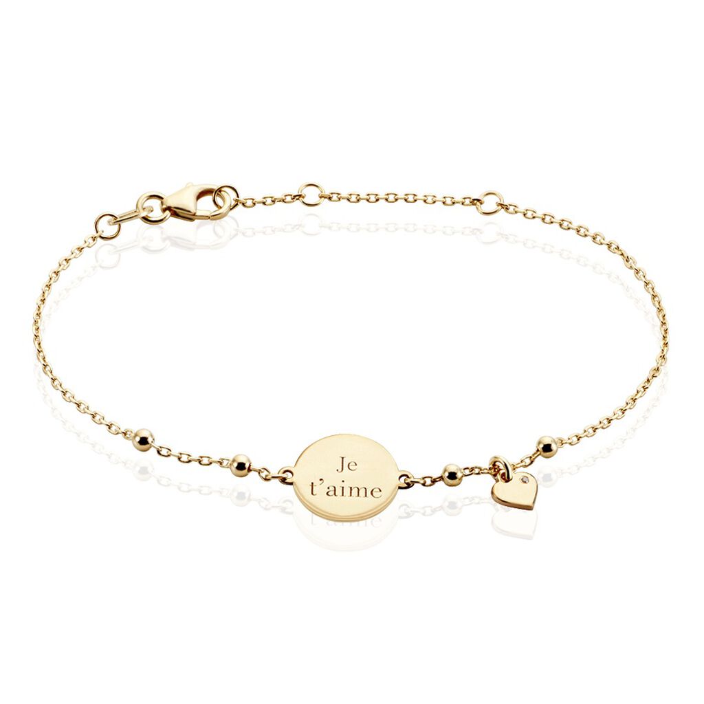 Bracelet Plaqué Or Fulvian Oxyde De Zirconium - Bracelets Femme | Histoire d’Or