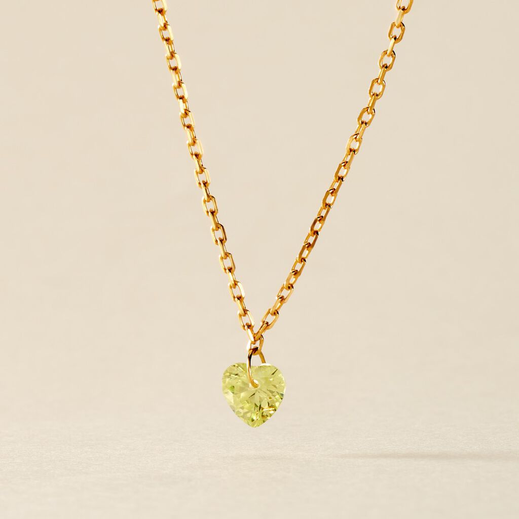 Collier Crush Plaqué Or Jaune Oxyde De Zirconium - Colliers fantaisie Femme | Histoire d’Or