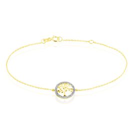 Bracelet Darell Or Jaune Oxyde De Zirconium - Bracelets Femme | Histoire d’Or
