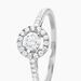 Bague Or Blanc Cadence Diamants - Bagues solitaires Femme | Histoire d&rsquo;Or
