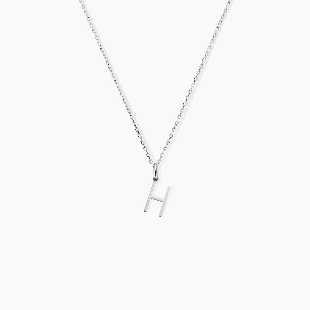 Pendentif Ionia Lettre Or Blanc - Pendentifs Famille | Histoire d&rsquo;Or