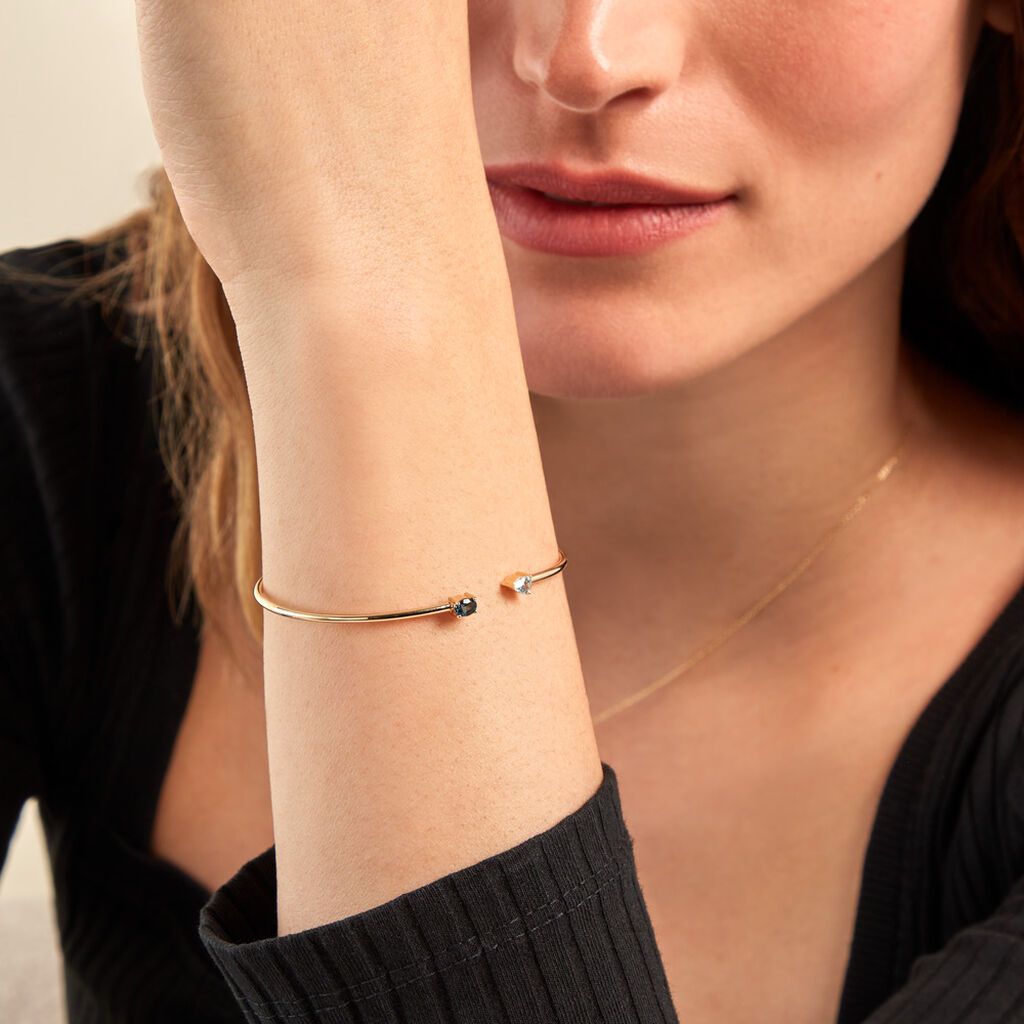Bracelet Jonc Universe Or Jaune Topaze - Bracelets joncs Femme | Histoire d’Or