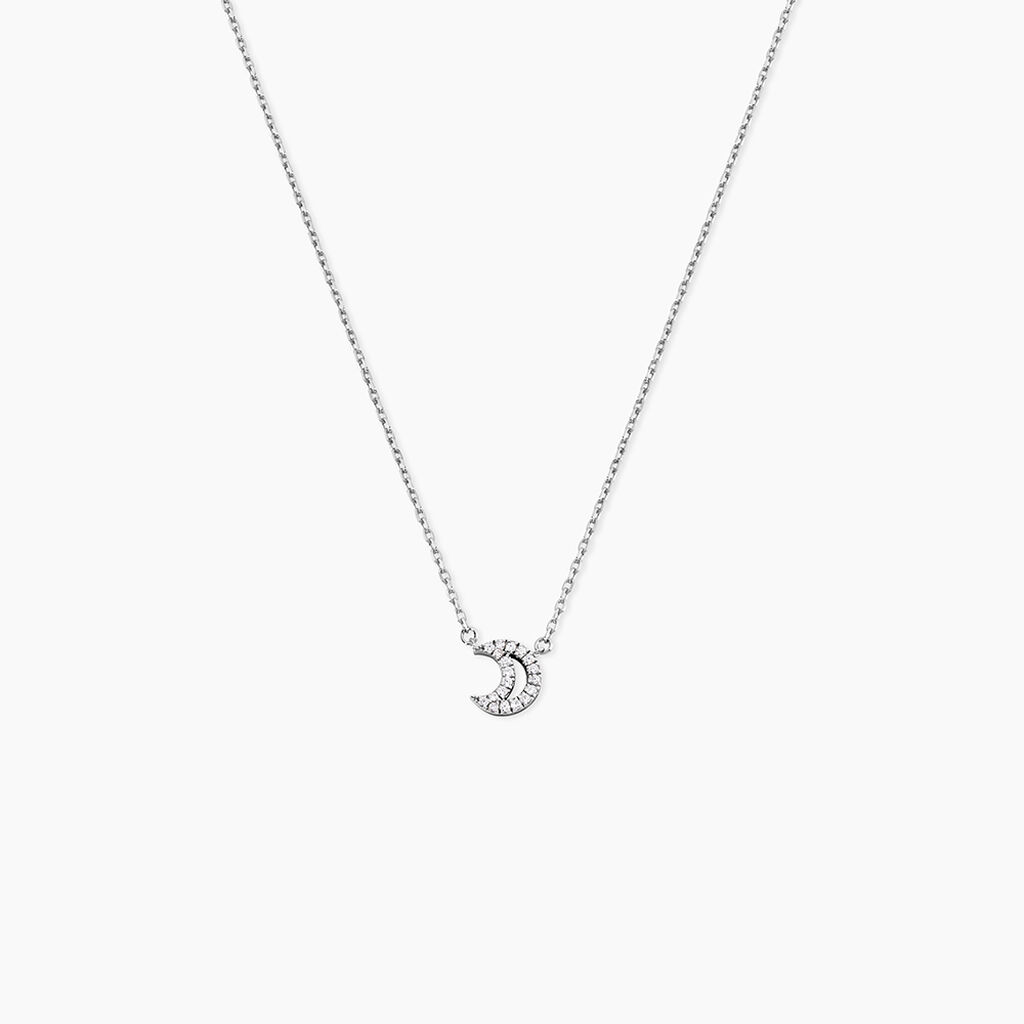 Collier Philine Argent Blanc Oxyde De Zirconium - F&ecirc;te des m&egrave;res Femme | Histoire d&rsquo;Or