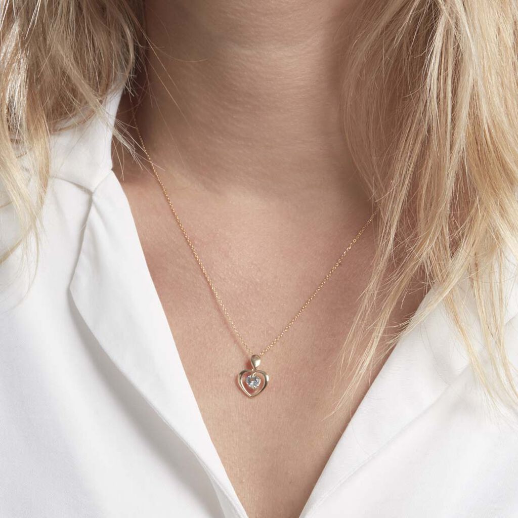 Pendentif Or Jaune Gurvan Topaze - Pendentifs Femme | Histoire d’Or
