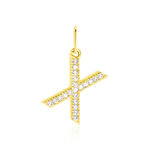Pendentif Lettre X Or Jaune Oxyde - Pendentifs Famille | Histoire d&rsquo;Or