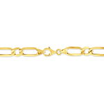 Bracelet Ophelio Maille Alternee 1/1 Or Jaune - Bracelets cha&icirc;ne Homme | Histoire d&rsquo;Or