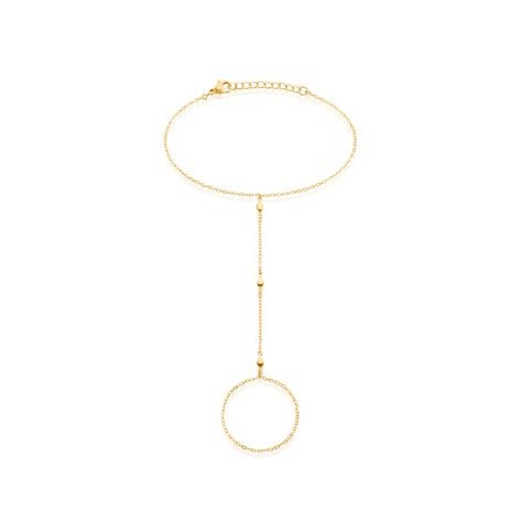 Bijou De Main Jaipur Acier Jaune - Bracelets Femme | Histoire d’Or