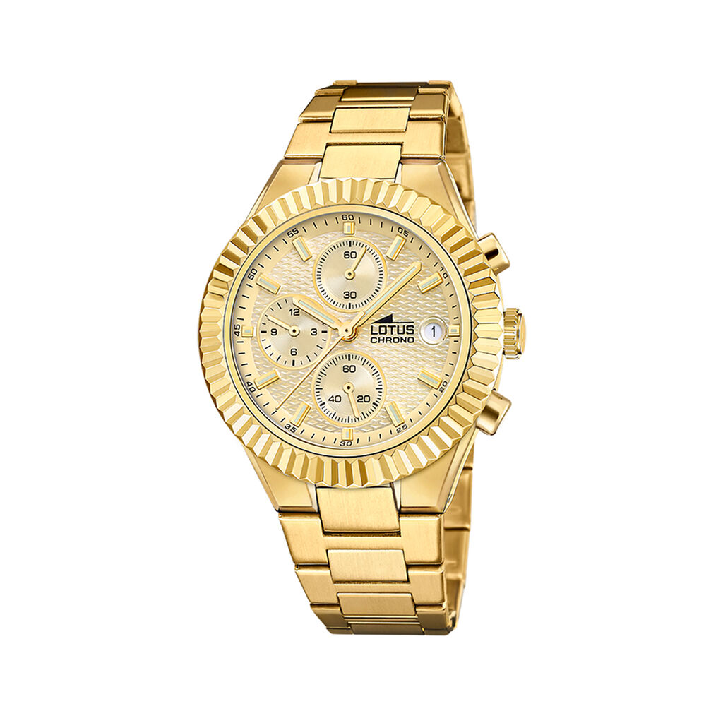 Montre Lotus Freedom Chrono Champagne - Montres chronographes Homme | Histoire d&rsquo;Or