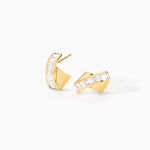 Demi Cr&eacute;oles Griselidis Or Jaune  Oxyde - Boucles d'oreilles cr&eacute;oles Femme | Histoire d&rsquo;Or