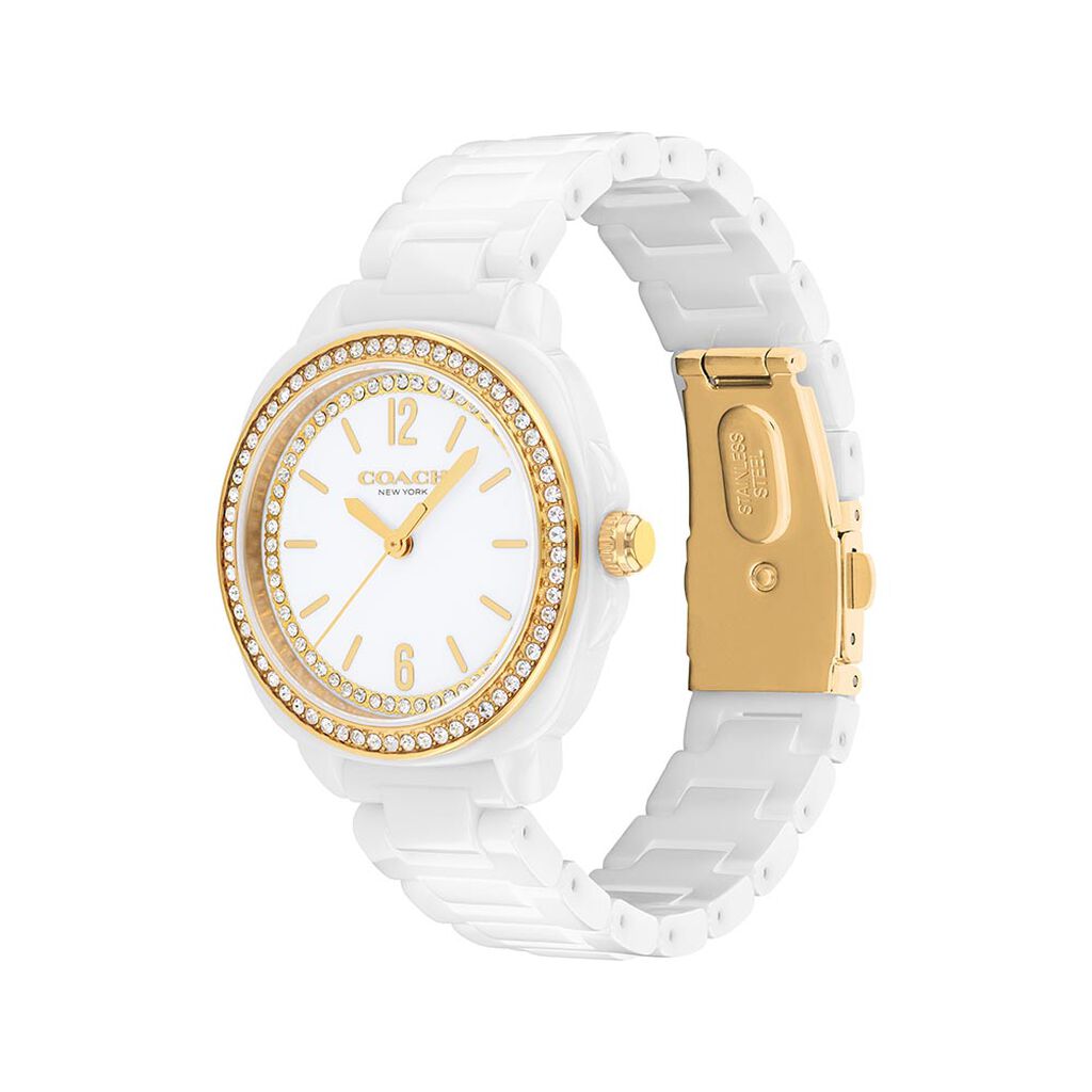 Montre Coach Kitt Blanc - Nouveautés Femme | Histoire d’Or