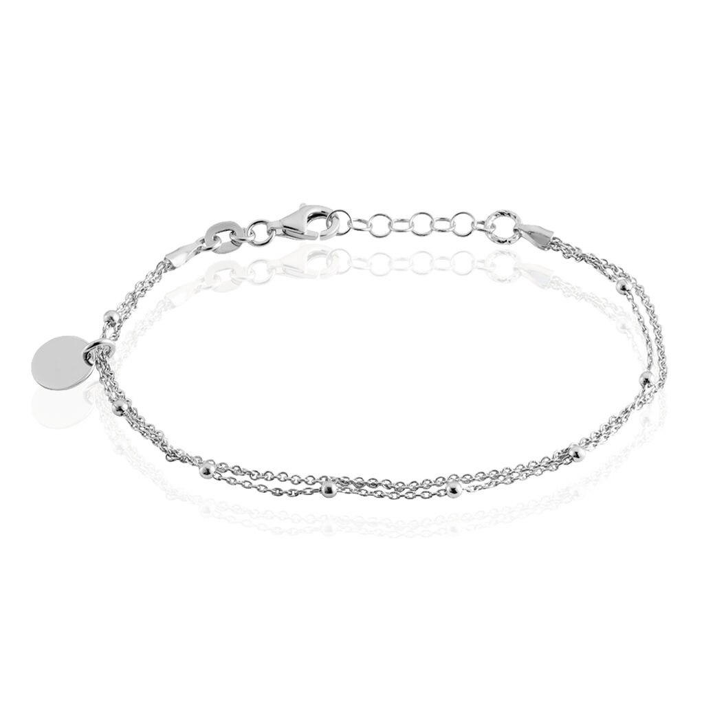 Bracelet Argent Blanc Mireio