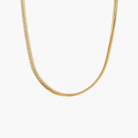 Collier Izel Argent Dor&eacute; A L'Or 750/1000 - Bijoux sans pierre Femme | Histoire d&rsquo;Or
