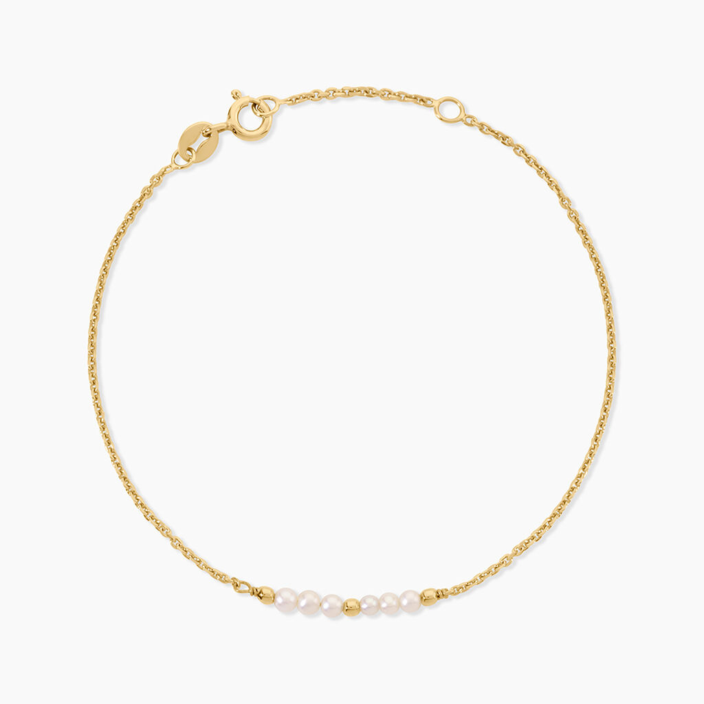 Bracelet Tova Argent Dor&eacute; A L'Or 750/1000 Perle De Culture - Bracelets  | Histoire d&rsquo;Or