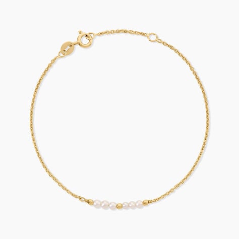 Bracelet Tova Argent Dor&eacute; A L'Or 750/1000 Perle De Culture - Bracelets  | Histoire d&rsquo;Or