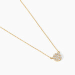 Collier Or Jaune Burak Oxyde De Zirconium - Colliers Femme | Histoire d&rsquo;Or