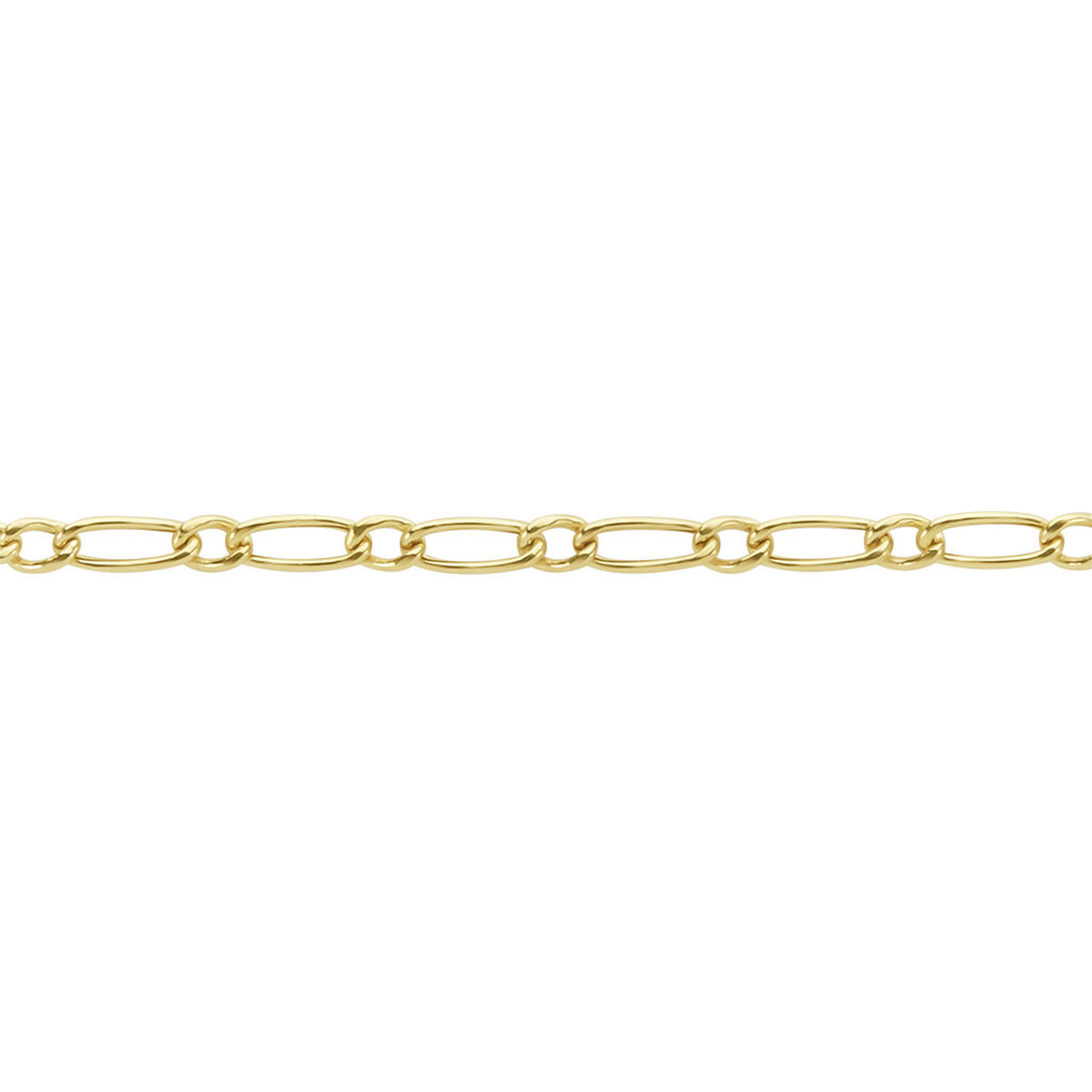 Bracelet Esma Maille Alternee 1/3 Or Jaune - Bracelets Communion Enfant | Histoire d’Or