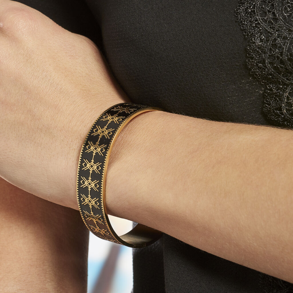 Bracelet Jonc Imagine Gwladys Acier Jaune - Bracelets joncs Femme | Histoire d’Or