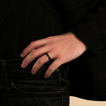 Bague Gaetane Acier Blanc - Bagues Homme | Histoire d&rsquo;Or