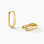 Cr&eacute;oles Anadia Acier Jaune - Boucles d'oreilles cr&eacute;oles Femme | Histoire d&rsquo;Or