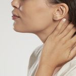 Boucles D'oreilles Puces Camomille Or Jaune Oxyde De Zirconium - Clous d'oreilles Enfant | Histoire d&rsquo;Or