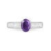Bague Crista Or Blanc Amethyste Et Diamant - Bagues solitaires Femme | Histoire d’Or