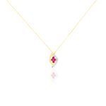 Collier Hoela Or Jaune Diamant Et Rubis - Colliers Femme | Histoire d&rsquo;Or