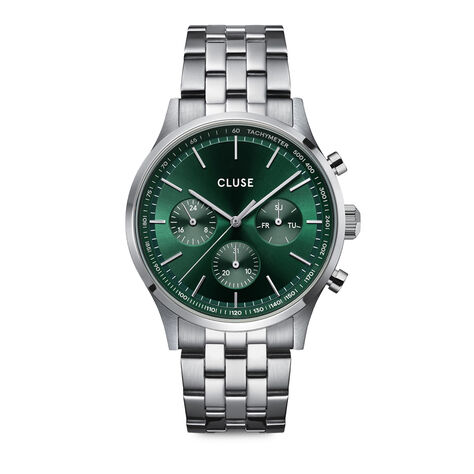 Montre Cluse Anth&eacute;or Multifonction Vert - Montres Homme | Histoire d&rsquo;Or