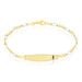 Bracelet Identité Bartolomee Maille Alternee 1/3 Or Bicolore - Bracelets Communion Enfant | Histoire d’Or