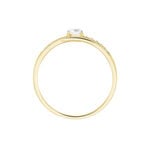 Bague Or Jaune Daegan Oxydes De Zirconium - Bagues solitaires Femme | Histoire d&rsquo;Or