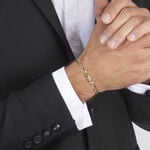 Bracelet Ophelio Maille Alternee 1/1 Or Jaune - Bracelets cha&icirc;ne Homme | Histoire d&rsquo;Or